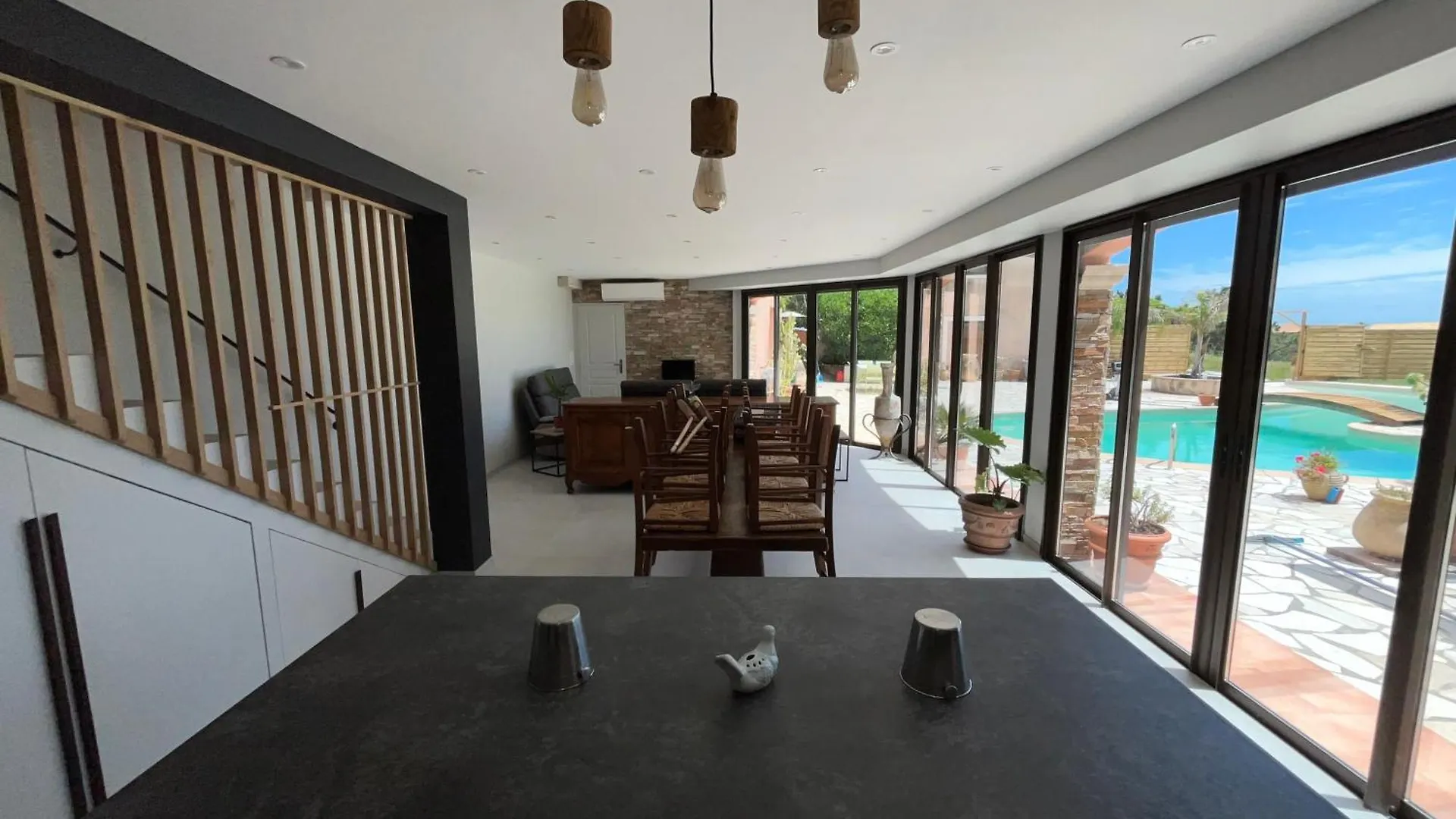 بيت للعطل Maison Vue Mer Avec Piscine Sur La Cote D'Azur تيول سور مير